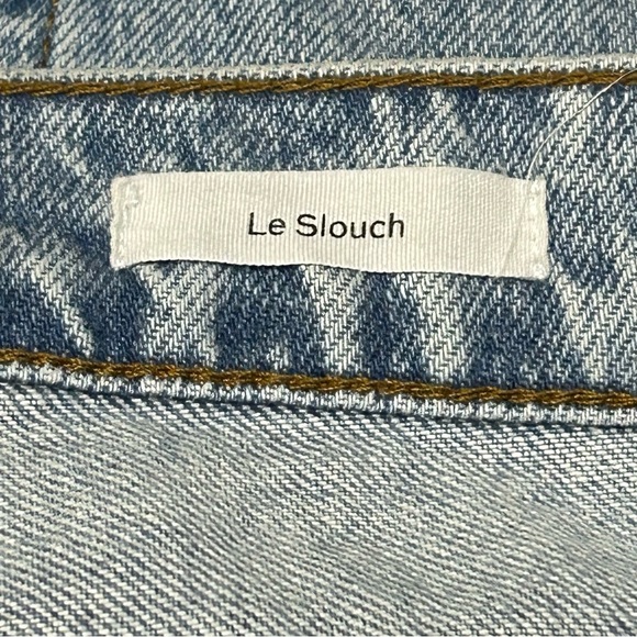 Frame Women’s Denim Blue Straight Jeans Le Slouch Casual Distressed Sz 32 - Picture 4 of 14